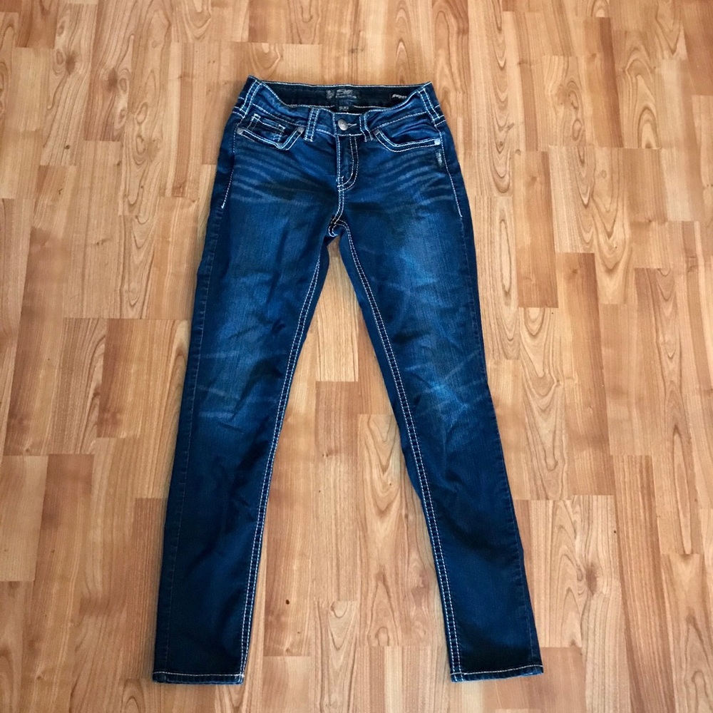 Silver Skinny Jeans